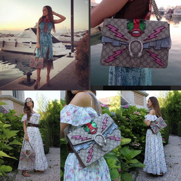 Auth GUCCI GG Supreme Monogram LE Medium Dionysus - Picture 15 of 16